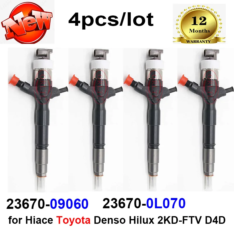 Для Hiace Toyota Hilux 2KD-FTV D4D 23670-09060 23670-0L070 2367009060 236700L070 4 шт./лот
Для Hiace Toyota Hilux 2KD-FTV D4D 23670-09060 23670-0L070 2367009060 236700L070 4 шт./лот