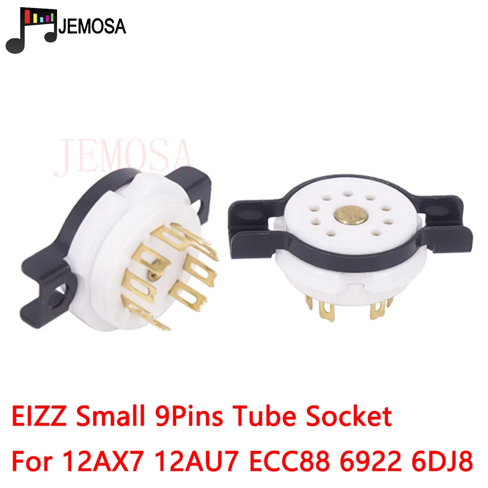 1PC EIZZ Ceramic Small 9pins Tube Socket Gold Plated For 12AX7 ECC82 ECC83 6922 ECC88 Electron Tube HIFI Audio Vacuum Tube Amp
1PC EIZZ Ceramic Small 9pins Tube Socket Gold Plated For 12AX7 ECC82 ECC83 6922 ECC88 Electron Tube HIFI Audio Vacuum Tube Amp