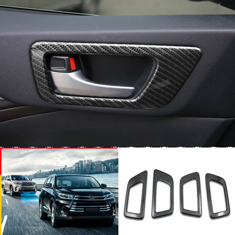 For Toyota Highlander 2015-2019 GL ABS Carbon Look Interior door Pull hand Moulding Cover Trim Car Accessories 4Pcs
For Toyota Highlander 2015-2019 GL ABS Carbon Look Interior door Pull hand Moulding Cover Trim Car Accessories 4Pcs