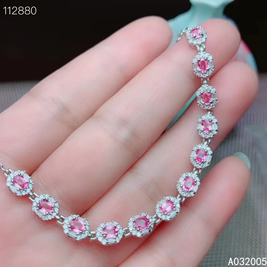 KJJEAXCMY-925 Sterling Silver Inlaid Pink Sapphire Hand Bracelet for Women, Fine Jewelry, Luxury Support Test, Hot Selling Gift
KJJEAXCMY-925 Sterling Silver Inlaid Pink Sapphire Hand Bracelet for Women, Fine Jewelry, Luxury Support Test, Hot Selling Gift