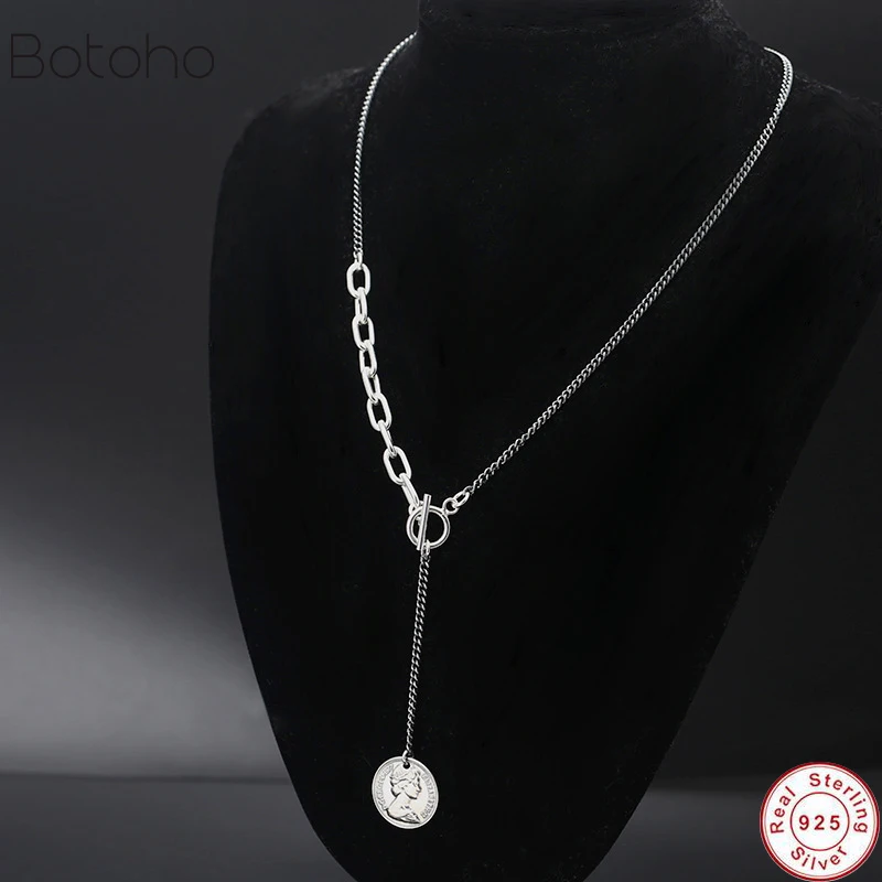 Creative Personality Queen Avatar 925 Sterling Silver colour Jewelry Dollor Coin Round Beautiful Pendant women and men Necklaces
Creative Personality Queen Avatar 925 Sterling Silver colour Jewelry Dollor Coin Round Beautiful Pendant women and men Necklaces