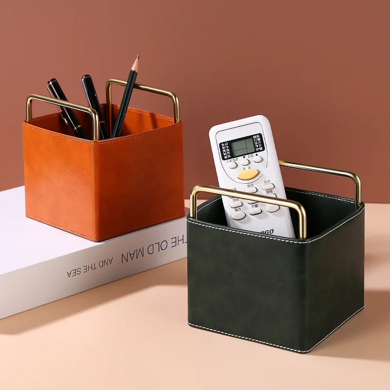 Pu Leather Desktop Storage Box File Stand Porch Creative Storage Tray Kitchen Home Parts Organization Makeup Tools & Accessories
Pu Leather Desktop Storage Box File Stand Porch Creative Storage Tray Kitchen Home Parts Organization Makeup Tools & Accessories