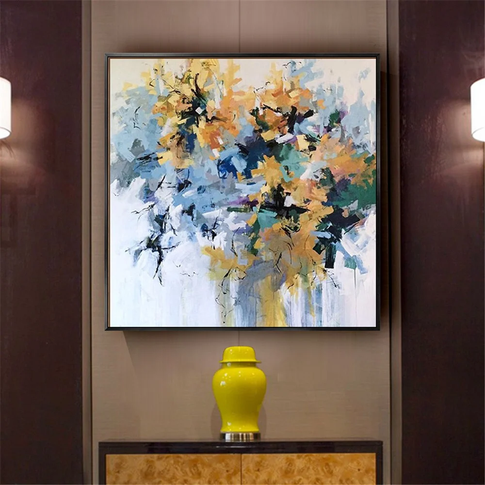 A Bunch Of Flower Mural Blue White Yellow Rose Wedding Poster Wall Art Handmade Canvas Oil Painting Decor Home Living Room Life
A Bunch Of Flower Mural Blue White Yellow Rose Wedding Poster Wall Art Handmade Canvas Oil Painting Decor Home Living Room Life