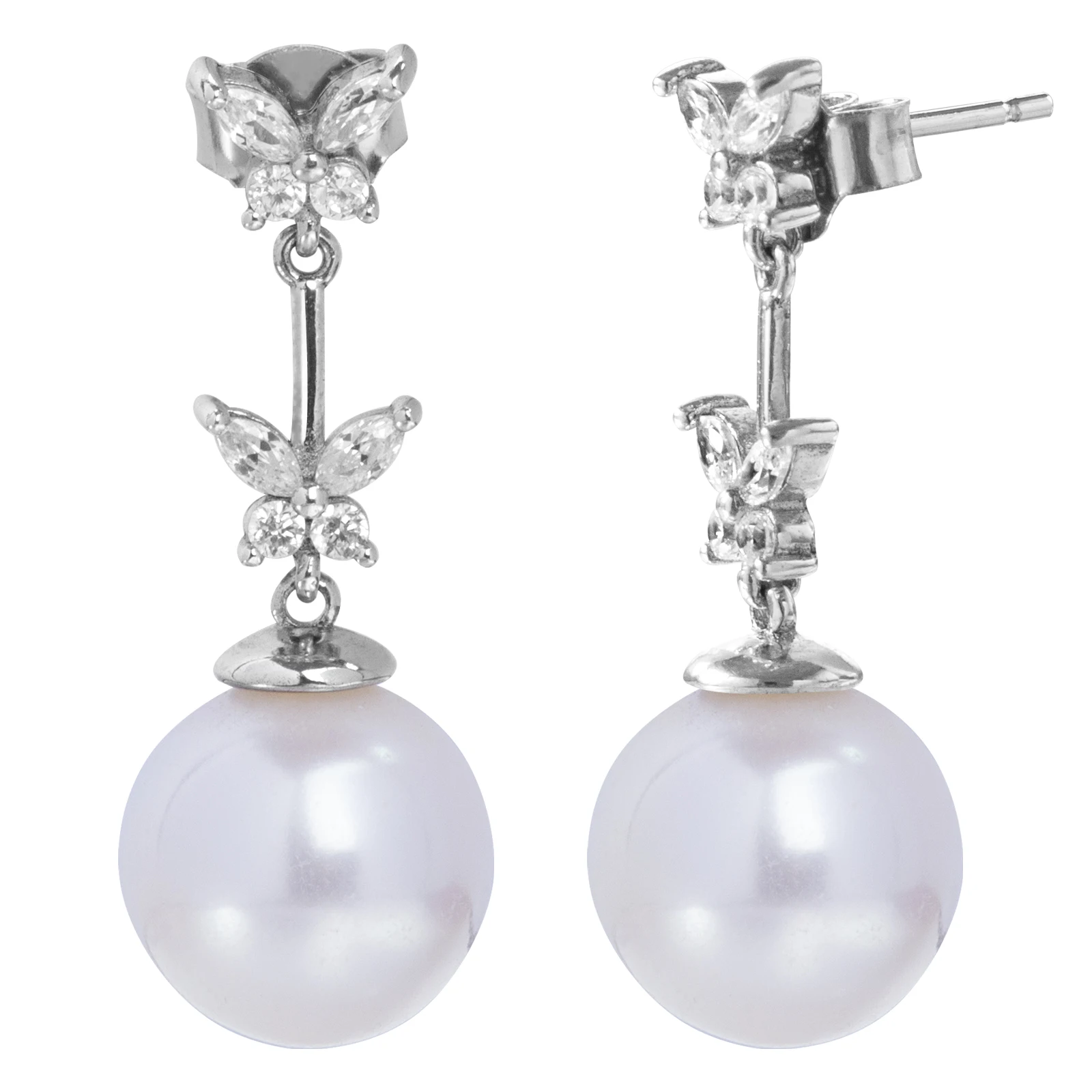 925 Sterling Silver Freshwater Cultured Pearl Drop Earrings For Women Butterfly Shape Crystal Fine Handmade Jewelry Party Gifts
925 Sterling Silver Freshwater Cultured Pearl Drop Earrings For Women Butterfly Shape Crystal Fine Handmade Jewelry Party Gifts