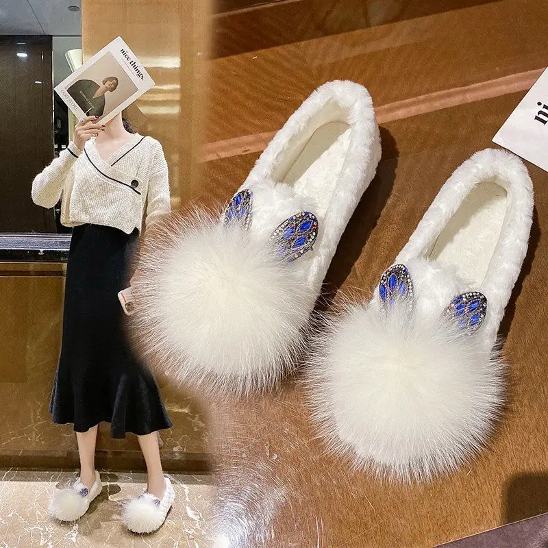 Plush Ball Ankle Boots Winter Women Warm Cotton Boots Fashion Non-slip Casual Snow Boots Student Soft Bottom Flat Cotton Shoes
Plush Ball Ankle Boots Winter Women Warm Cotton Boots Fashion Non-slip Casual Snow Boots Student Soft Bottom Flat Cotton Shoes