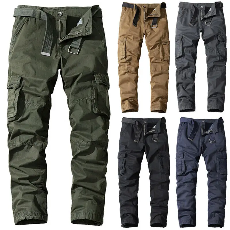 Mens Cargo Combat Casual Trousers Tactical Long Pants Pocket Work Slacks Bottoms
Mens Cargo Combat Casual Trousers Tactical Long Pants Pocket Work Slacks Bottoms
