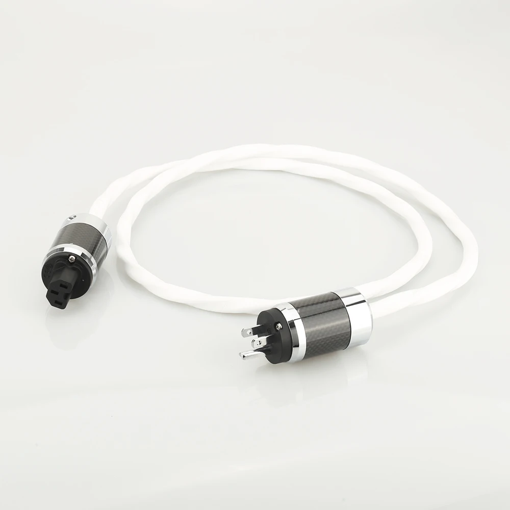 High Quality Silver Plated US Power Cord Cable with Carbon Fiber Rhodium Plated Power Plug
High Quality Silver Plated US Power Cord Cable with Carbon Fiber Rhodium Plated Power Plug