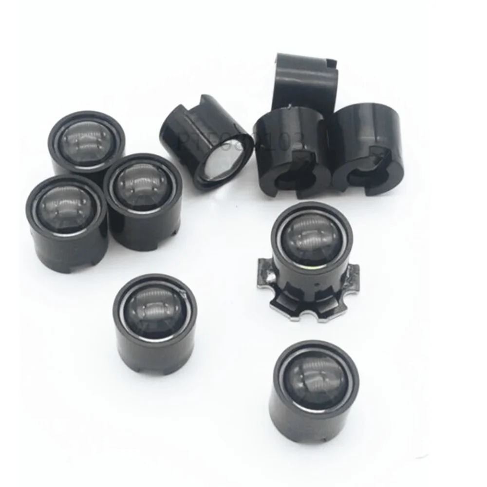1W 3W High Power LED lens 14.5mm 16mm 10degree 60degree 90degree len with black holder For IR CCTV DIY
1W 3W High Power LED lens 14.5mm 16mm 10degree 60degree 90degree len with black holder For IR CCTV DIY
