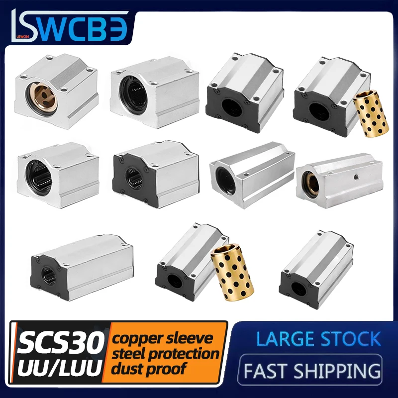 Hot sale high temperature box type copper sleeve straight round steel standard/extended rail slider SCS30UU
Hot sale high temperature box type copper sleeve straight round steel standard/extended rail slider SCS30UU