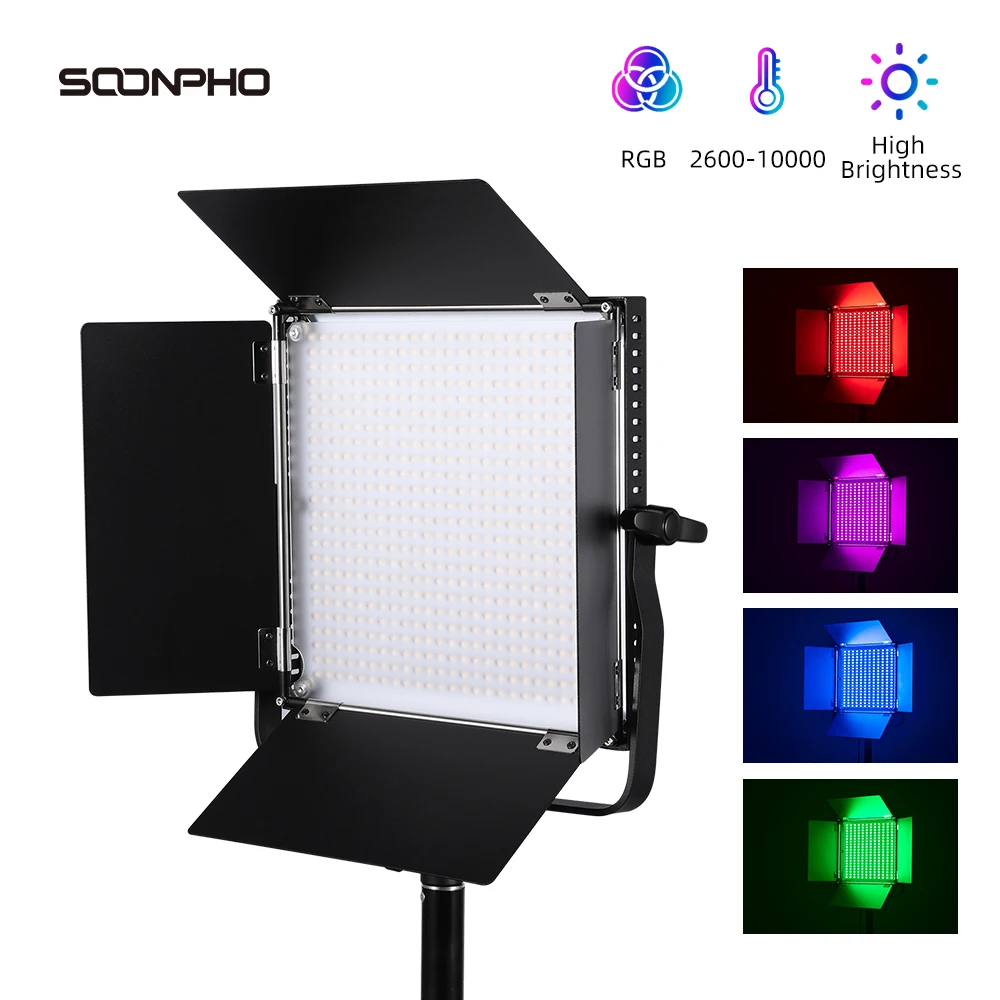 Soonpho SP660C Video LED Light Bi-color Dimmable Wireless remote Panel 60W 97 CRI studio shooting for tiktok
Soonpho SP660C Video LED Light Bi-color Dimmable Wireless remote Panel 60W 97 CRI studio shooting for tiktok