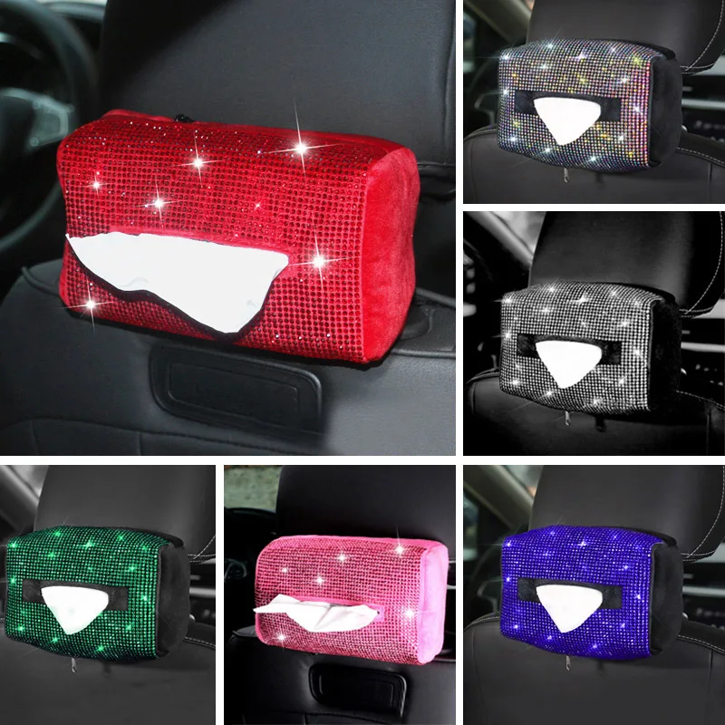Colorful Diamond Car Armrest Box Tissue Box Cover Car Interior Decoration Products For Car Sun Visor Storage Box Portable Paper
Colorful Diamond Car Armrest Box Tissue Box Cover Car Interior Decoration Products For Car Sun Visor Storage Box Portable Paper