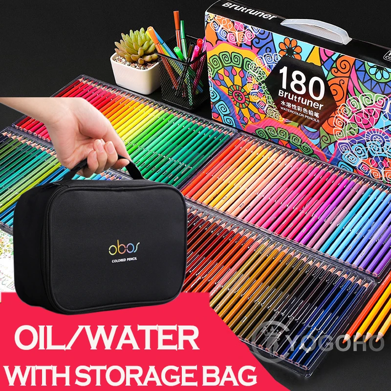 Professional Oil Color Pencil Set 48/72/120/150/180 Watercolor Drawing colored pencils with Storage Bag coloured pencils kids
Professional Oil Color Pencil Set 48/72/120/150/180 Watercolor Drawing colored pencils with Storage Bag coloured pencils kids