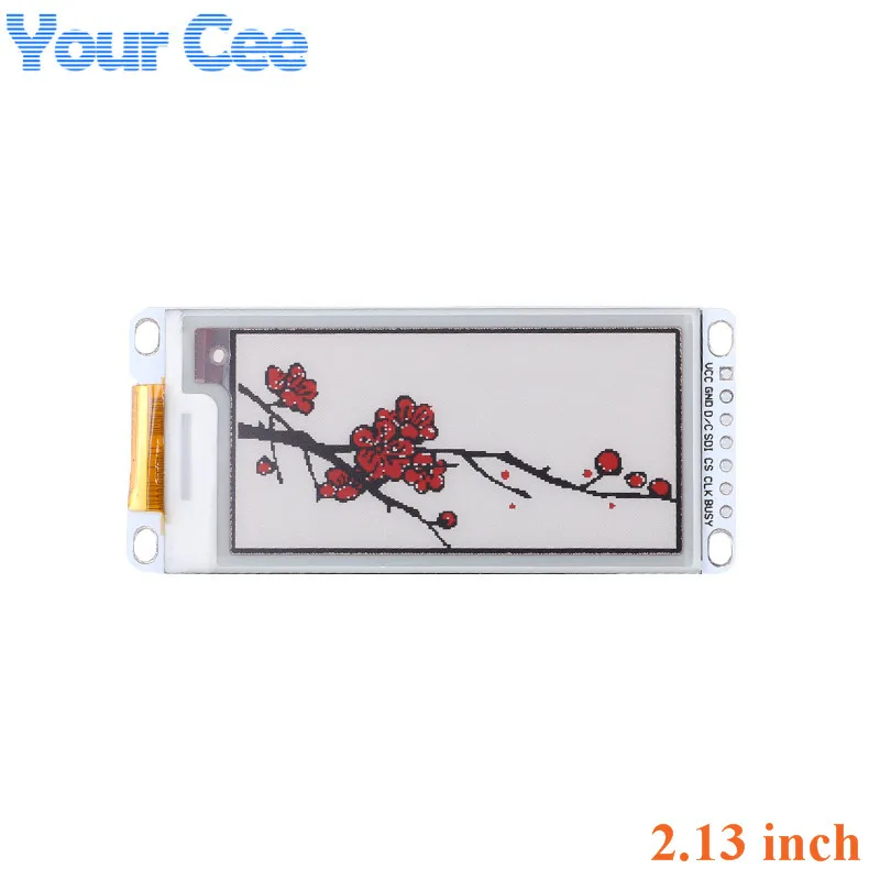 2.13" E-Ink E-Paper LCD Display Screen Module 2.13 Inch Black Red White Color SPI Supports Partial Refresh For Arduino
2.13" E-Ink E-Paper LCD Display Screen Module 2.13 Inch Black Red White Color SPI Supports Partial Refresh For Arduino