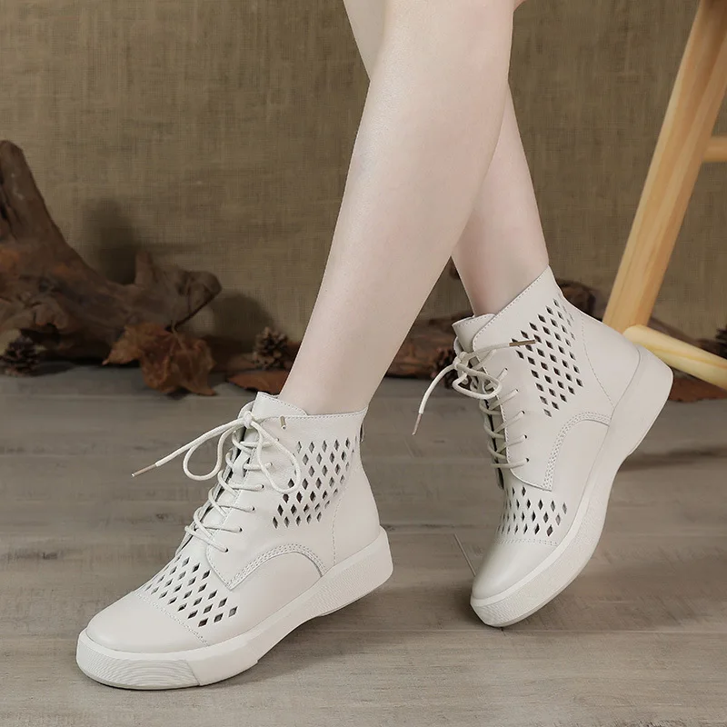 2021 Leather Flat-heel Martin Boots Hollow Short Boots Women Summer Breathable First Layer Cowhide Mesh Soft Cowhide Shoes Tide
2021 Leather Flat-heel Martin Boots Hollow Short Boots Women Summer Breathable First Layer Cowhide Mesh Soft Cowhide Shoes Tide