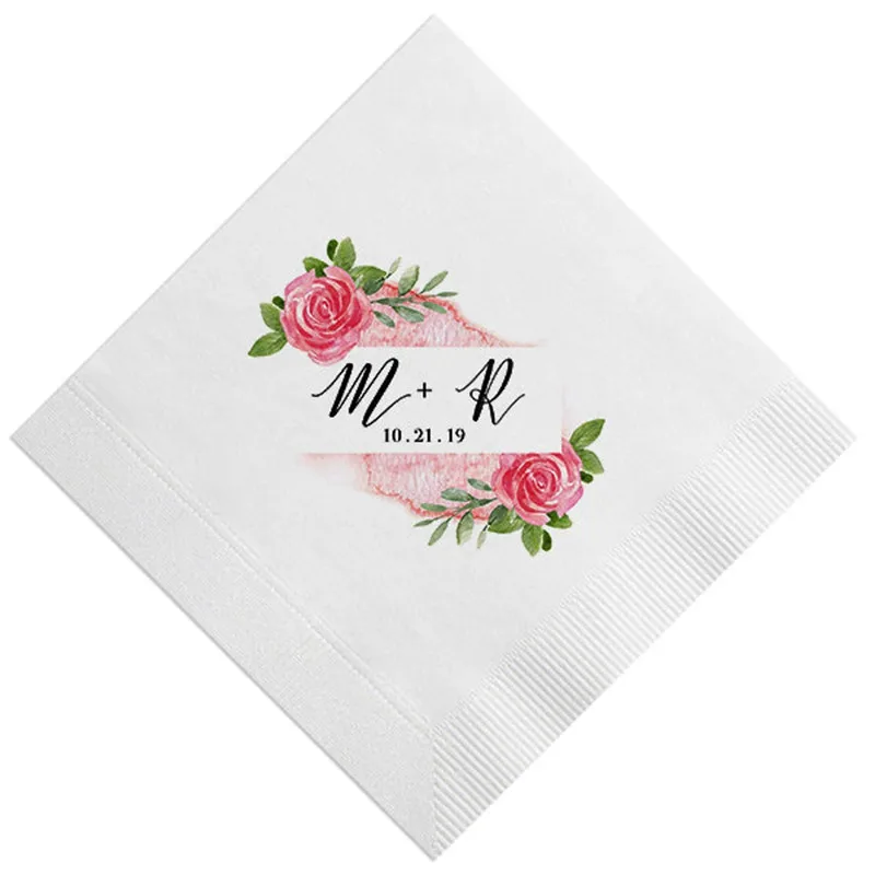 Custom Floral Napkins, Personalized with initials, Housewarming Gift, Wedding, Shower, Floral Initials, any text Logo
Custom Floral Napkins, Personalized with initials, Housewarming Gift, Wedding, Shower, Floral Initials, any text Logo
