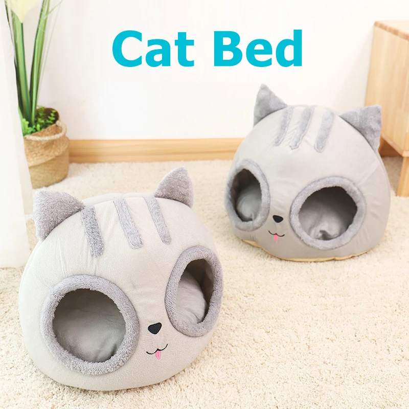 Cat Bed Winter Warm Removable Pet Cat House Cave Kitten Cushion Mat Cat Head Shaped Cats House Kennel Nest Indoor Pet Products
Cat Bed Winter Warm Removable Pet Cat House Cave Kitten Cushion Mat Cat Head Shaped Cats House Kennel Nest Indoor Pet Products
