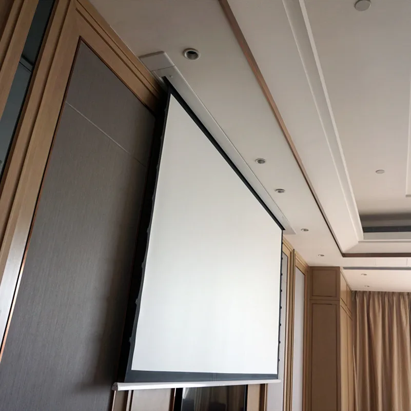 Electric Motor-In-Roller Screen With Ceiling Closure With CineWhite Front Projection Material For Home Theater
Electric Motor-In-Roller Screen With Ceiling Closure With CineWhite Front Projection Material For Home Theater