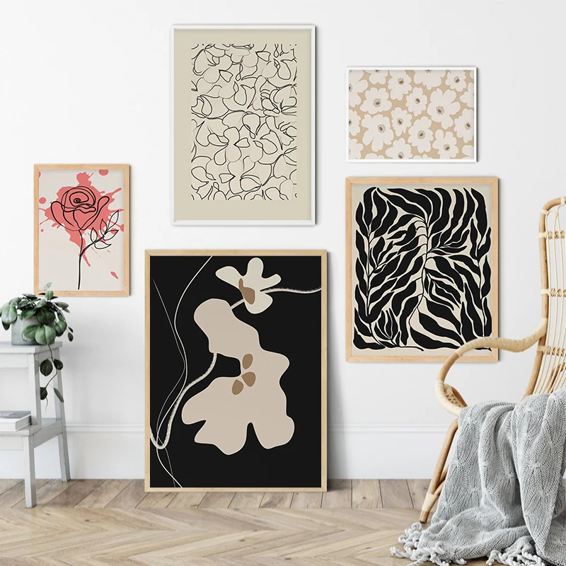 Vintage Abstract Minimalist Line Canvas Painting Flower Leaf Picture Art Poster Print for Living Room Gallery Wall Home Decor
Vintage Abstract Minimalist Line Canvas Painting Flower Leaf Picture Art Poster Print for Living Room Gallery Wall Home Decor