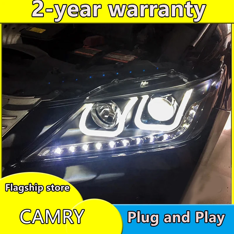 Car Styling Head Lamp Case For Toyota Camry Headlights 2012 2013 2014 LED Headlight DRL H7 HID Xenon Low Beam bi-xenon lens
Car Styling Head Lamp Case For Toyota Camry Headlights 2012 2013 2014 LED Headlight DRL H7 HID Xenon Low Beam bi-xenon lens