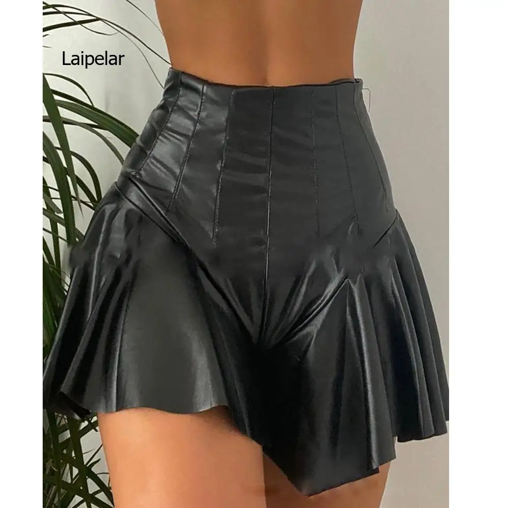Women New Sexy Pleated Super Mini Skirts High-waisted Ruffle PU Leather PantSkirt Night Club
Women New Sexy Pleated Super Mini Skirts High-waisted Ruffle PU Leather PantSkirt Night Club