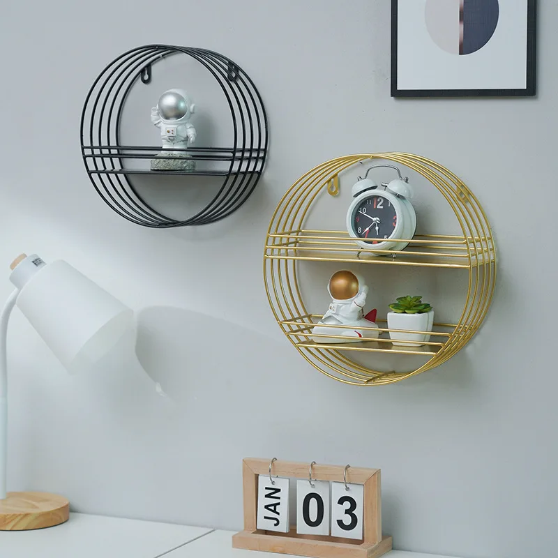 Creative Iron Round Wall-Mounted Rack Household Living Room Wall Hanging Decor Frame Kitchen Bathroom Storage Finishing Shelf
Creative Iron Round Wall-Mounted Rack Household Living Room Wall Hanging Decor Frame Kitchen Bathroom Storage Finishing Shelf