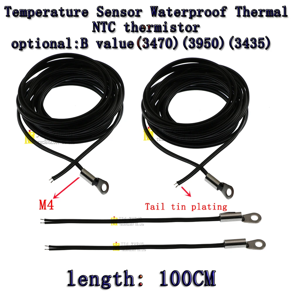 1pcs NTC Thermistor 100CM B3950 3470 3435 1% 5K 10K 15K 20K 50K 100K Waterproof Digital Temperature Sensor Probe Thermal Cable
1pcs NTC Thermistor 100CM B3950 3470 3435 1% 5K 10K 15K 20K 50K 100K Waterproof Digital Temperature Sensor Probe Thermal Cable