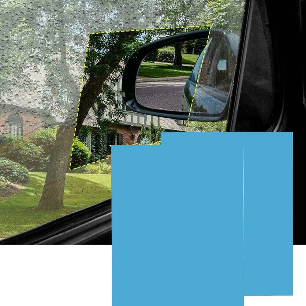 2Pcs Car Rainproof Clear Film Rearview Mirror Protective Anti Fog Waterproof Film Large Size Auto Sticker Accessories 200*175mm
2Pcs Car Rainproof Clear Film Rearview Mirror Protective Anti Fog Waterproof Film Large Size Auto Sticker Accessories 200*175mm