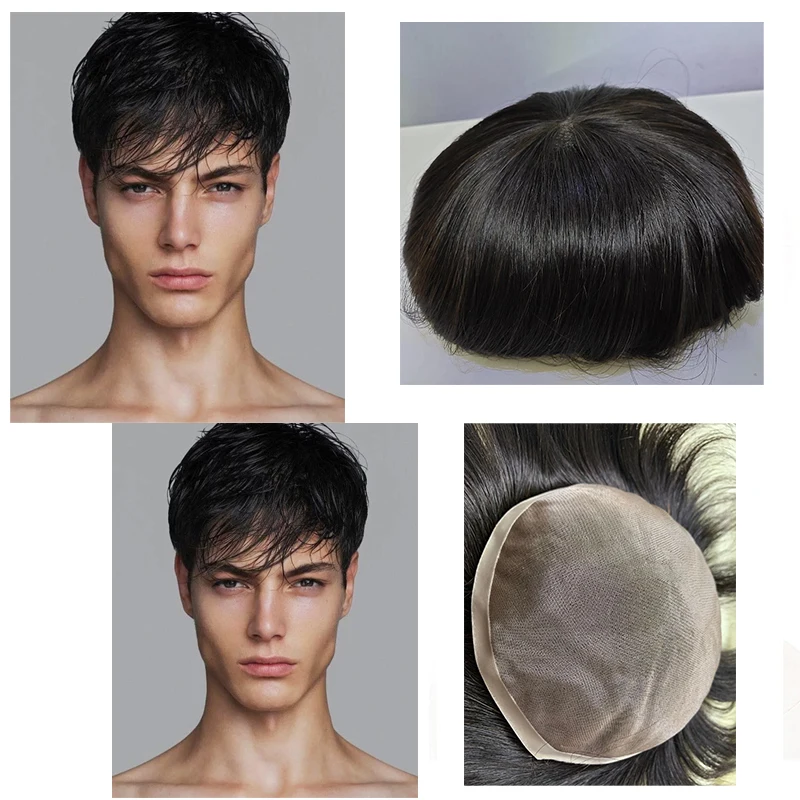 6*8 Men Wig Natural Human Hair Replacement System Men Hair Wig Natural Male Wig Toupee Men Mono Base Men's Capillary Prothesis
6*8 Men Wig Natural Human Hair Replacement System Men Hair Wig Natural Male Wig Toupee Men Mono Base Men's Capillary Prothesis