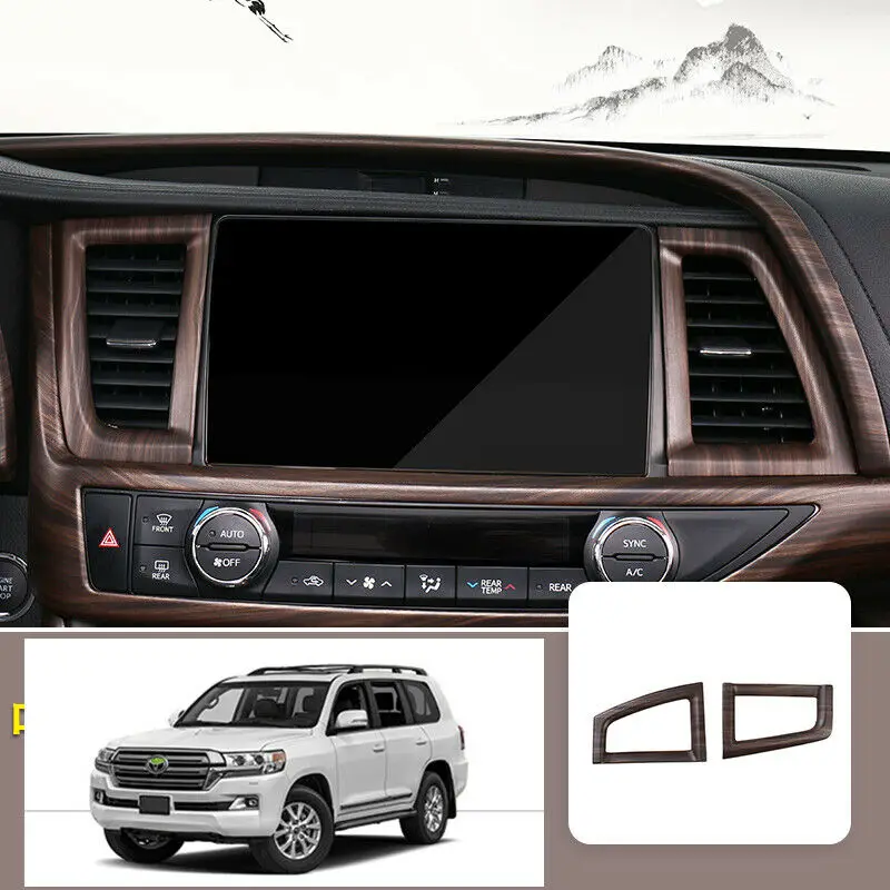 For Toyota Highlander 2015-2019 Wood grain Navigation panel air outlet Moulding Cover Trim Car Accessories 2pcs
For Toyota Highlander 2015-2019 Wood grain Navigation panel air outlet Moulding Cover Trim Car Accessories 2pcs