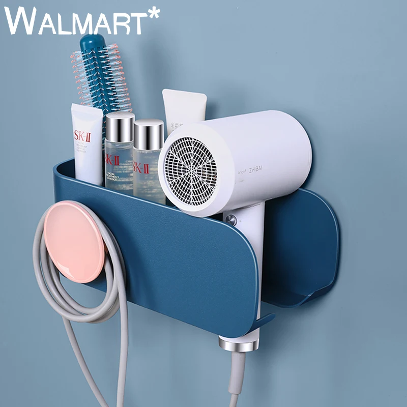 Multifunctional Plastic Hair Dryer Rack Punch-Free Wall-Mounted Bathroom Storage Shelf Hair Dryer Hanger Home Bathroom Organizer
Multifunctional Plastic Hair Dryer Rack Punch-Free Wall-Mounted Bathroom Storage Shelf Hair Dryer Hanger Home Bathroom Organizer