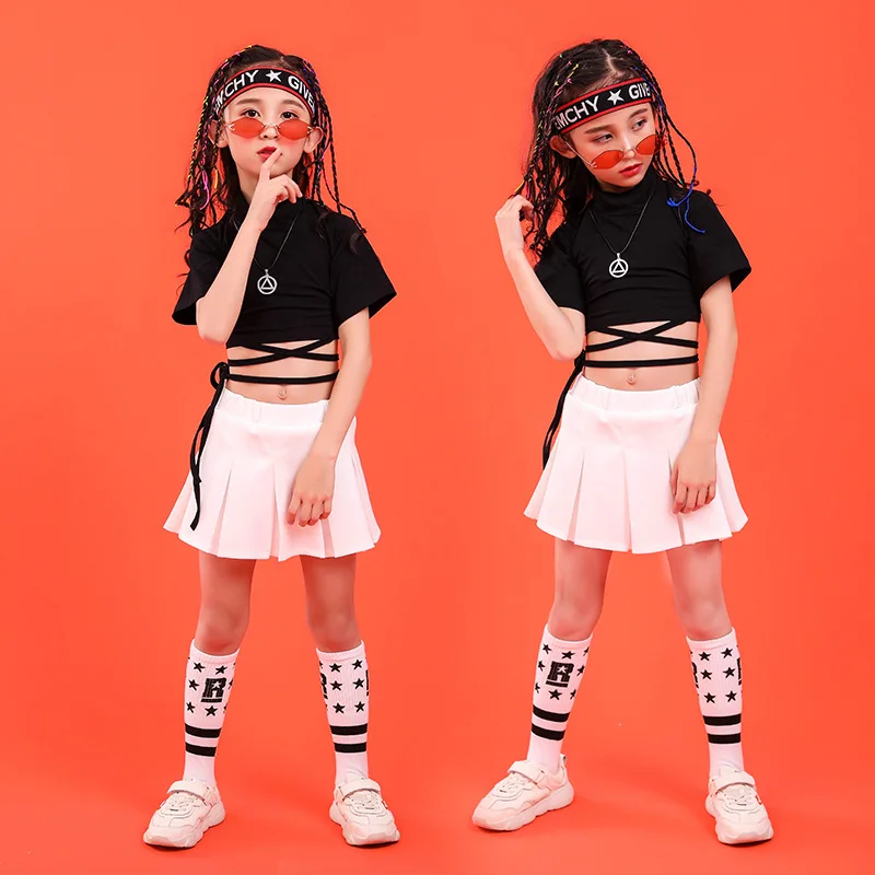 Girls Cool Ballroom Jazz Hip Hop Dance Competition Costume Crop T Shirt and Skirt for Kids Dancing Clothing Clothes Wear
Girls Cool Ballroom Jazz Hip Hop Dance Competition Costume Crop T Shirt and Skirt for Kids Dancing Clothing Clothes Wear