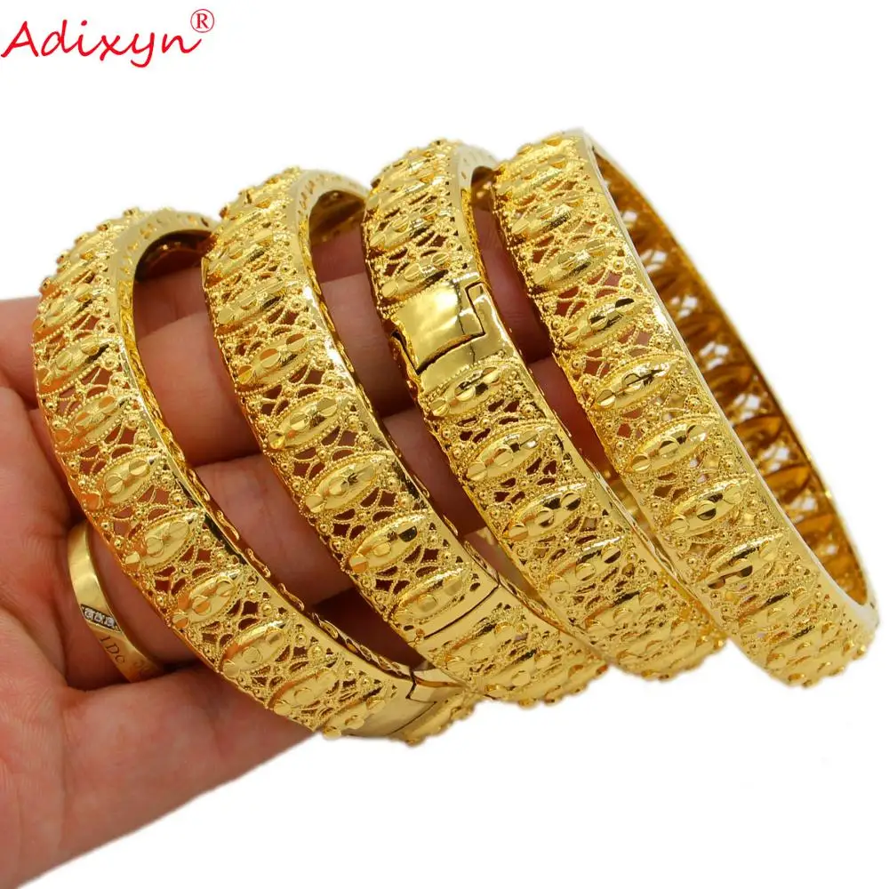 Adixyn can open 4pcs/lot Gold Color Ethiopian Dubai Africa Bangle Bride Wedding Bracelet Jewelry for Women/Men N071031
Adixyn can open 4pcs/lot Gold Color Ethiopian Dubai Africa Bangle Bride Wedding Bracelet Jewelry for Women/Men N071031