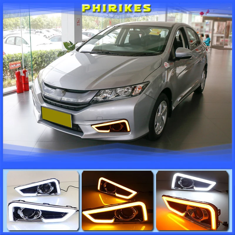 1 set for Honda City Grace 2015 2016 LED DRL with turn signal relay 12V Car daytime running lights Fog lamp Accessories
1 set for Honda City Grace 2015 2016 LED DRL with turn signal relay 12V Car daytime running lights Fog lamp Accessories