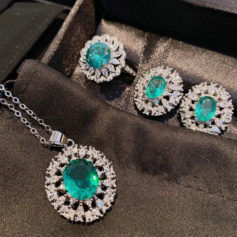 Silver Color Exquisite Retro Palace Style Fashion Mint Green Crystal Sets Rings Charm Earrings Wedding Necklaces Jewelr
Silver Color Exquisite Retro Palace Style Fashion Mint Green Crystal Sets Rings Charm Earrings Wedding Necklaces Jewelr