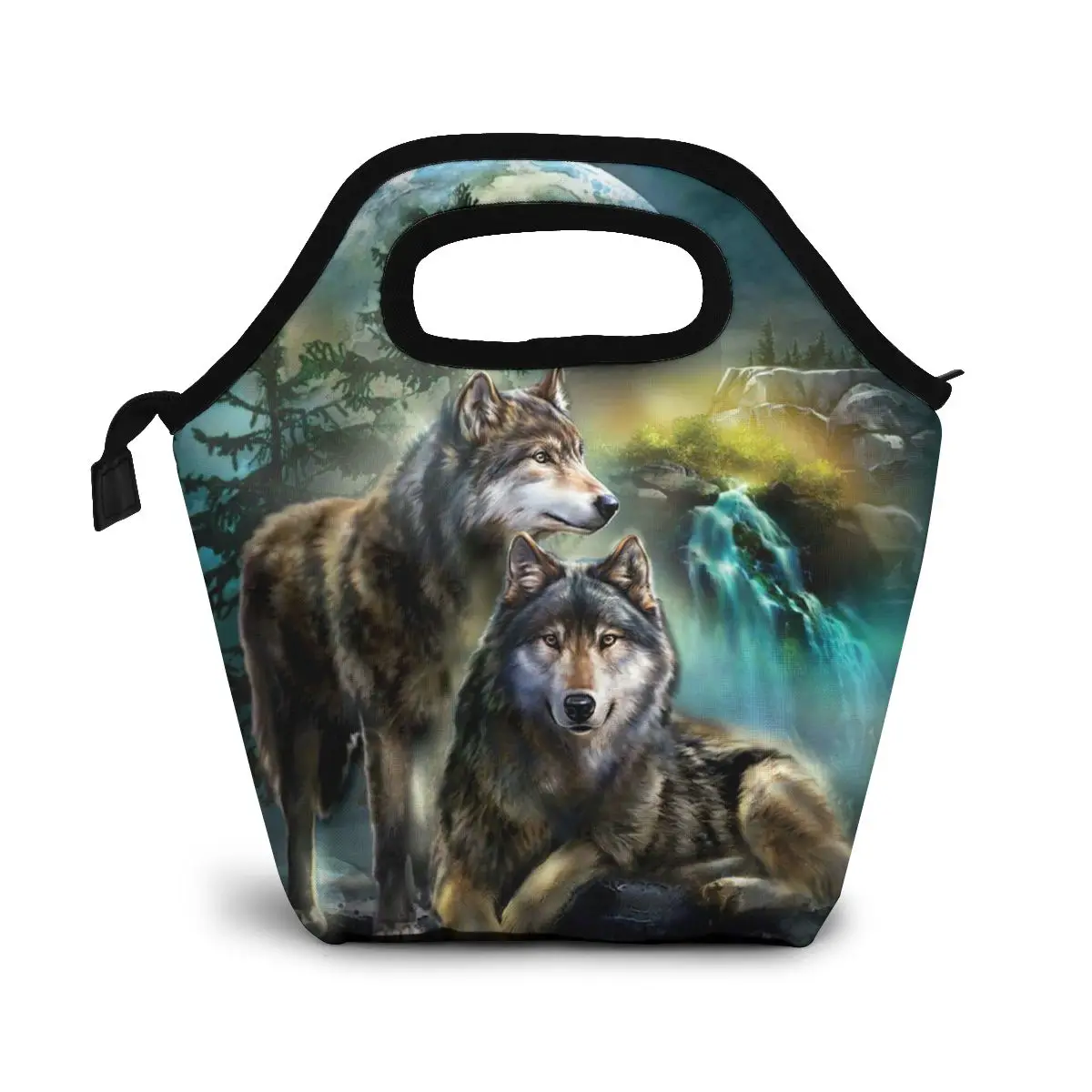 Travel Wolf Night Print Insulated Lunch Bags Women Food Case Cooler Warm Bento for Kids School Lunch Box Large Portable Meal Bag
Travel Wolf Night Print Insulated Lunch Bags Women Food Case Cooler Warm Bento for Kids School Lunch Box Large Portable Meal Bag