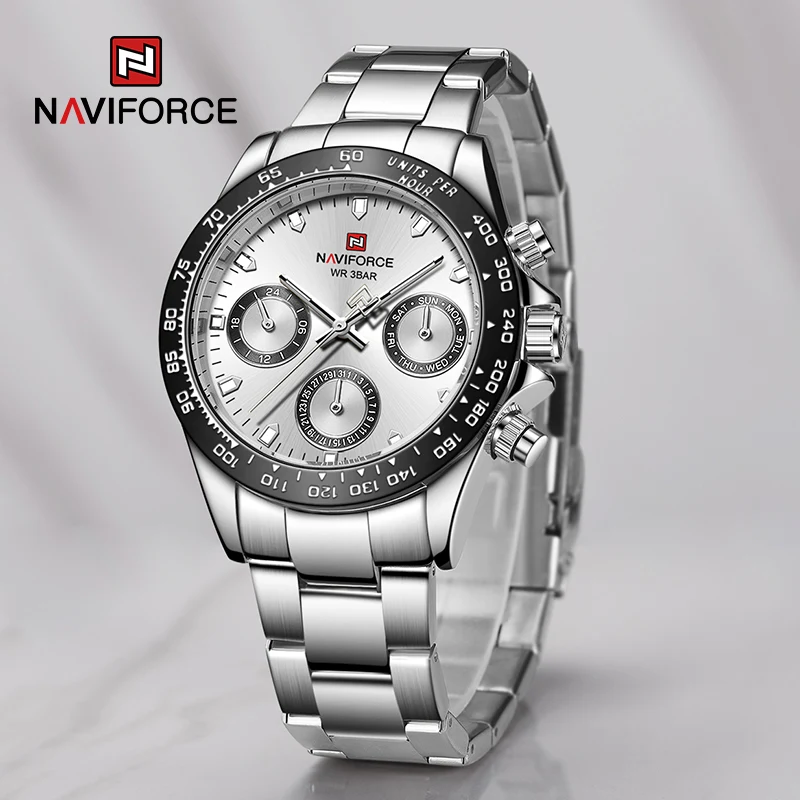 NAVIFORCE Роскошные брендовые новые часы для мужчин и женщин, деловые модные кварцевые наручные часы, мужские водонепроницаемые часы из нержавеющей стали
NAVIFORCE Роскошные брендовые новые часы для мужчин и женщин, деловые модные кварцевые наручные часы, мужские водонепроницаемые часы из нержавеющей стали