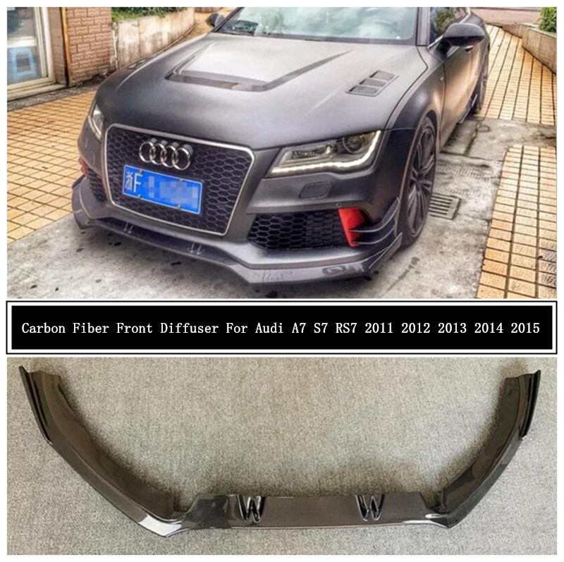 For Audi A7 S Line S7 RS7 2011 2012 2013 2014 2015 Carbon Fiber Front Bumper Diffuser Lip Spoiler High Quality Car Accessories
For Audi A7 S Line S7 RS7 2011 2012 2013 2014 2015 Carbon Fiber Front Bumper Diffuser Lip Spoiler High Quality Car Accessories
