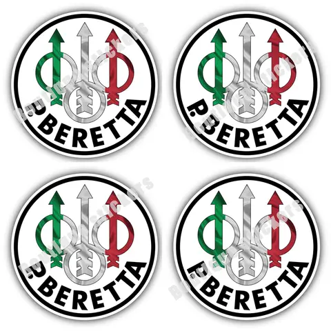 Beretta Firearm Gun Pistol Rifle PVC Vinyl Sticker Decals Car Bumper Window Truck Bike Off-road Racing and Helmet Decals