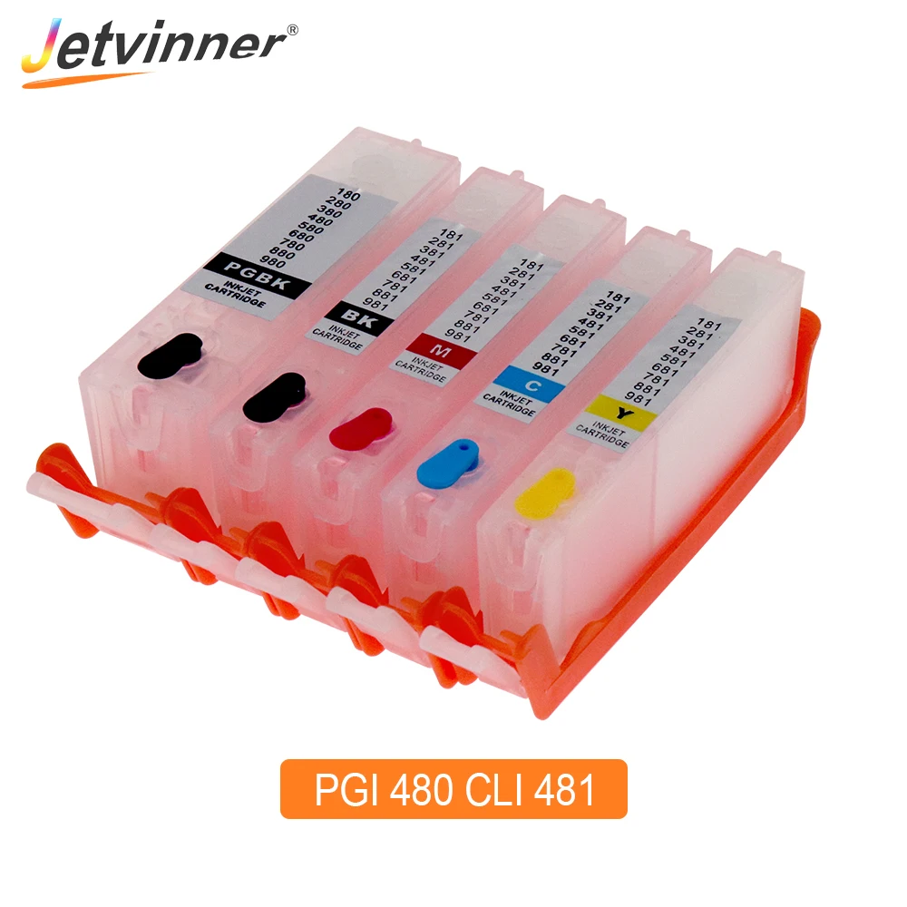 Jetvinner 5 цветов PGI 480 CLI 481 XXL многоразовый чернильный картридж для принтера Canon PIXMA TS6140 TR7540 TR8540 с чипами дуги
Jetvinner 5 цветов PGI 480 CLI 481 XXL многоразовый чернильный картридж для принтера Canon PIXMA TS6140 TR7540 TR8540 с чипами дуги