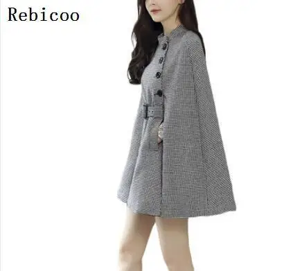 Fashion Women's hooded wool coat Solid Color autumn winter woolen jackets outwear cloak wool poncho
Fashion Women's hooded wool coat Solid Color autumn winter woolen jackets outwear cloak wool poncho