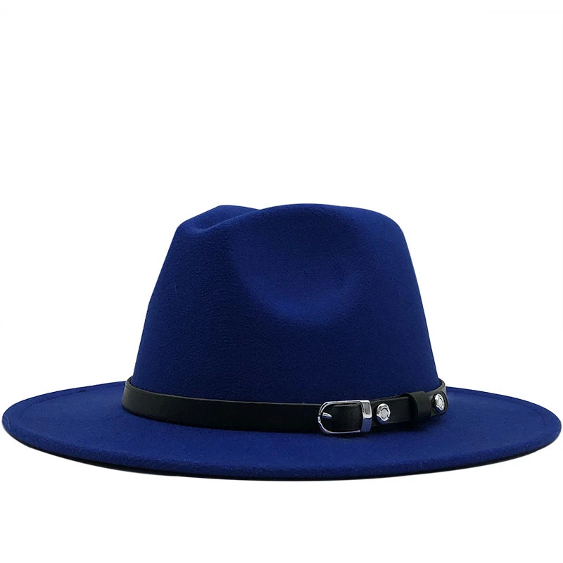 2020 New Men Women Wide Brim Wool Felt Fedora Panama Hat with Belt Buckle Jazz Trilby Cap Party Formal Top Hat In White,black
2020 New Men Women Wide Brim Wool Felt Fedora Panama Hat with Belt Buckle Jazz Trilby Cap Party Formal Top Hat In White,black