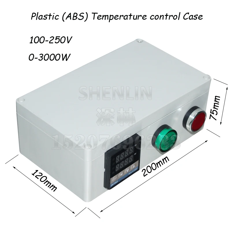 Temperature control case Thermocouple sensitive controller device 0-1200 degree ABS shell smart PID controller heating device
Temperature control case Thermocouple sensitive controller device 0-1200 degree ABS shell smart PID controller heating device