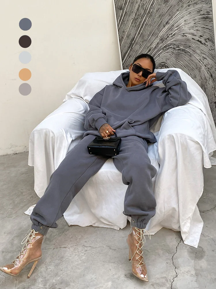 Autumn Winter Unisex Women and Men Hooded Sweatshirt Pants Two Piece Set Joggers 2 Piece Sets Casual Tracksuit Plus Size Outfits
Autumn Winter Unisex Women and Men Hooded Sweatshirt Pants Two Piece Set Joggers 2 Piece Sets Casual Tracksuit Plus Size Outfits