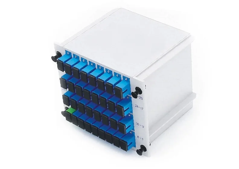 SC/UPC Mini PLC 1X32 волоконно-оптический распределитель 1x32 волоконно-оптический распределитель PLC FTTH ПЛК распределитель однорежимный
SC/UPC Mini PLC 1X32 волоконно-оптический распределитель 1x32 волоконно-оптический распределитель PLC FTTH ПЛК распределитель однорежимный