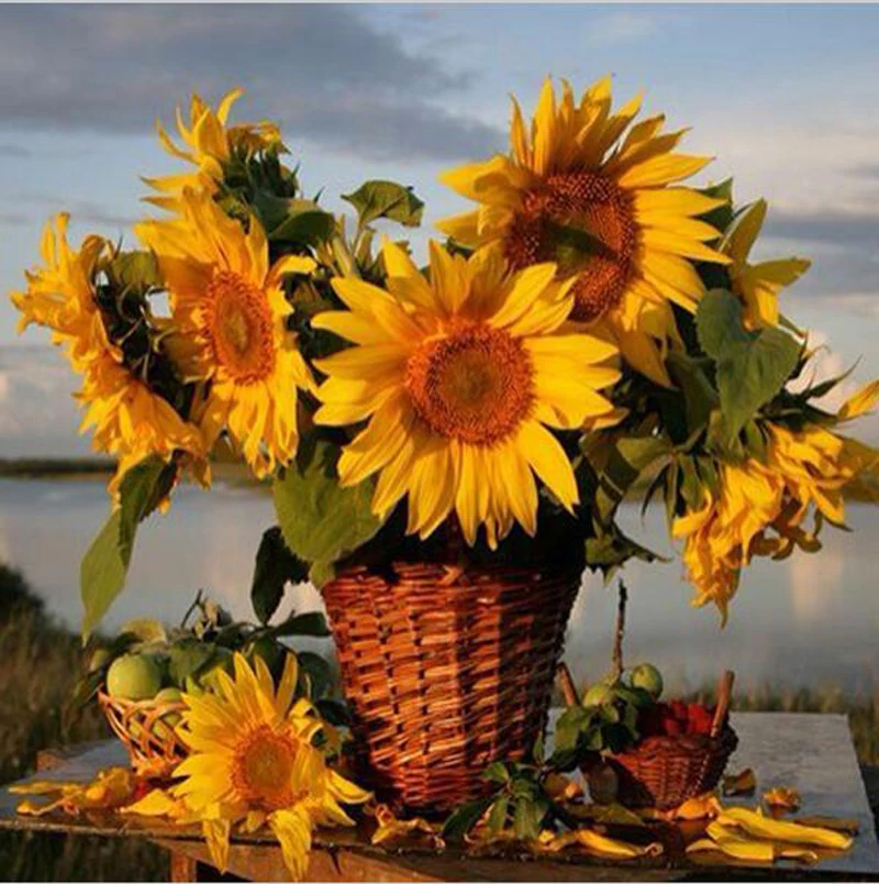 New 2021 5D Diy Diamond Painting Square Drill Rhinestone Mosaic Cross Stitch Handmade Crafts Needlework Bamboo Basket Sunflowers
New 2021 5D Diy Diamond Painting Square Drill Rhinestone Mosaic Cross Stitch Handmade Crafts Needlework Bamboo Basket Sunflowers