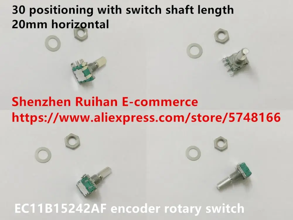 Original new 100% EC11B15242AF encoder with rotary switch 30-positioning shaft length 20mm
Original new 100% EC11B15242AF encoder with rotary switch 30-positioning shaft length 20mm