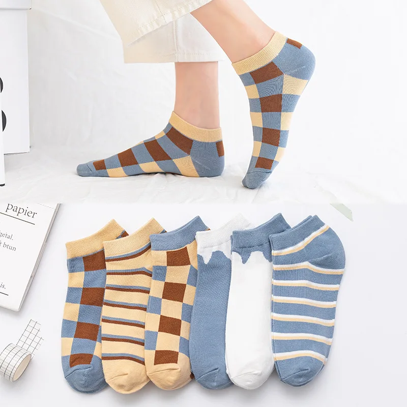 6 Pairs Pack Pure Cotton Socks Women Summer Casual Striped Girl Boat Sock Breathable Sport Socks Fashion Yoga Short Sock Slipper
6 Pairs Pack Pure Cotton Socks Women Summer Casual Striped Girl Boat Sock Breathable Sport Socks Fashion Yoga Short Sock Slipper