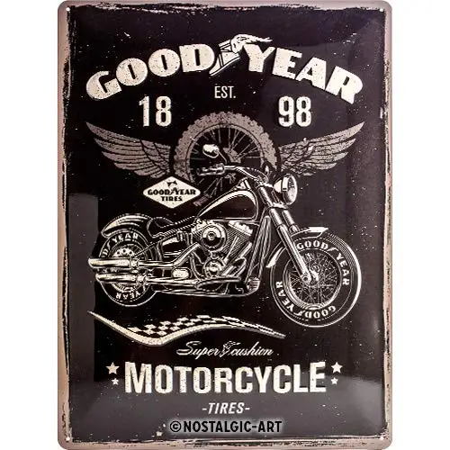 Ретро жестяной знак-Goodyear-мотоцикл-идея для подарка для фанатов автомобилей и мотоциклов, металлический налет, Винтажный дизайн для украшения,
Ретро жестяной знак-Goodyear-мотоцикл-идея для подарка для фанатов автомобилей и мотоциклов, металлический налет, Винтажный дизайн для украшения,