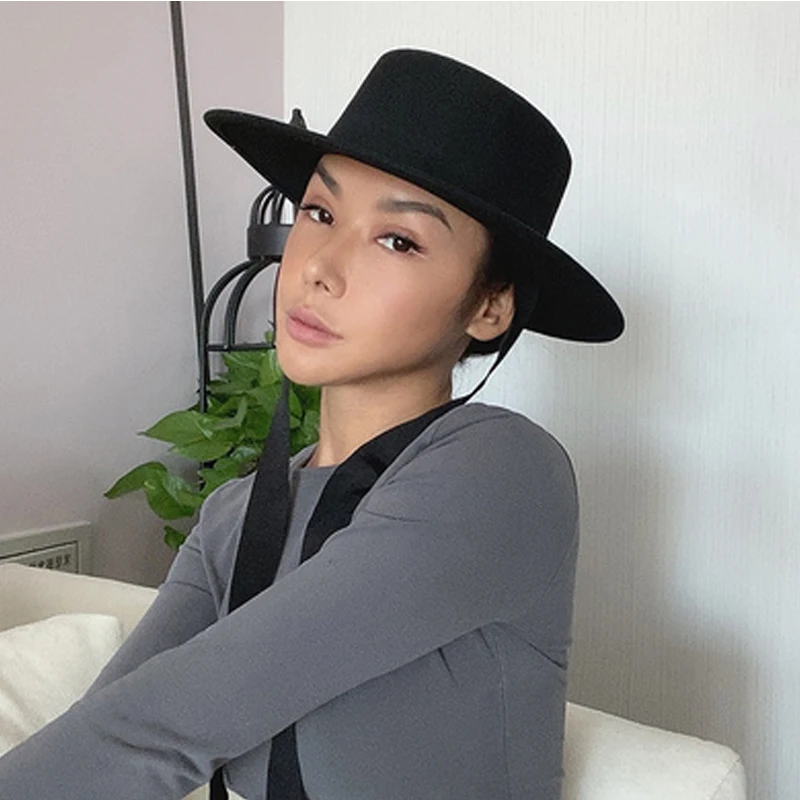 Women Wide Brim Flat Top Hat ,Candy Color Adjustable Lace edora Wool Church Derby Bowknot Cap Lady Like Show Hat
Women Wide Brim Flat Top Hat ,Candy Color Adjustable Lace edora Wool Church Derby Bowknot Cap Lady Like Show Hat