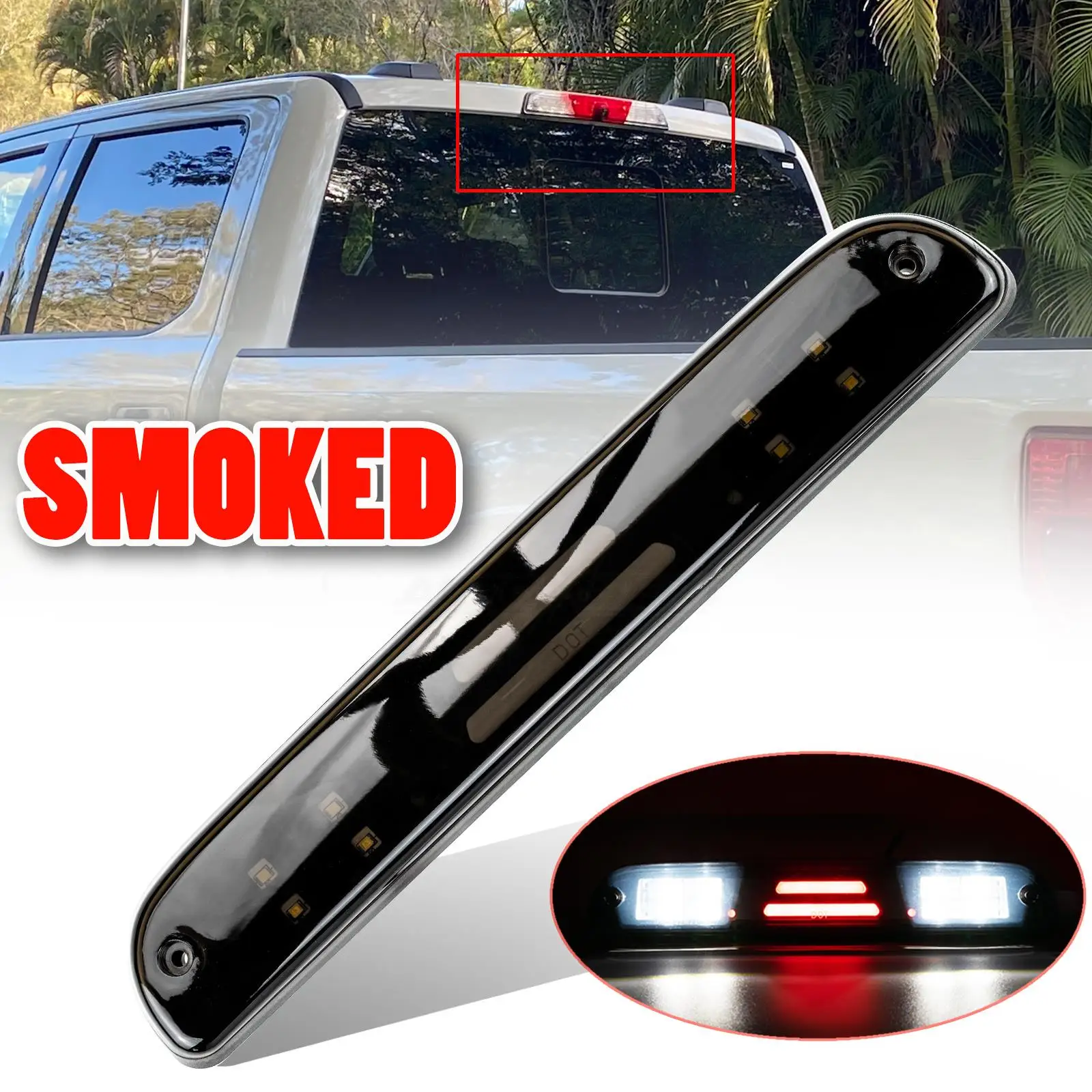 Rear LED Third High Mount Brake Stop Light Smoked Lamp For Ford Ranger 1993-2011 F250 F350 F450 F550 Mazda B2300 B2500 1995-2003
Rear LED Third High Mount Brake Stop Light Smoked Lamp For Ford Ranger 1993-2011 F250 F350 F450 F550 Mazda B2300 B2500 1995-2003
